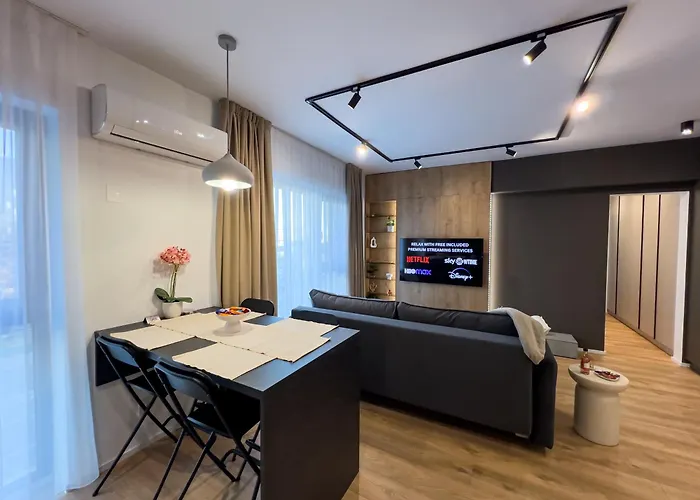 Apartament Luminosa - Smart Luxury In Aviatiei - Free Parking - Ev Station Bukareszt